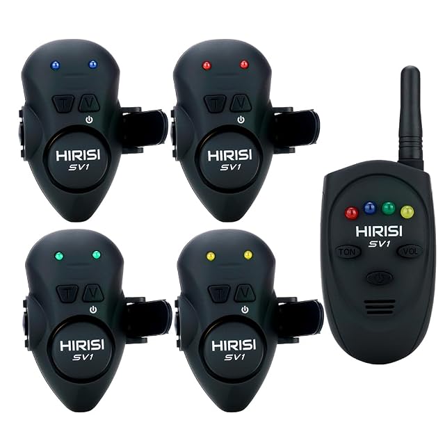 Hirisi Tackle vibration bite alarm with remote control and case