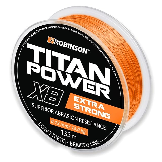 Robinson X8 Titan Power eight-strand braided fishing line