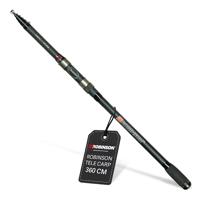 Robinson Stinger X-Cross telescopic carp rod collapsed and extended