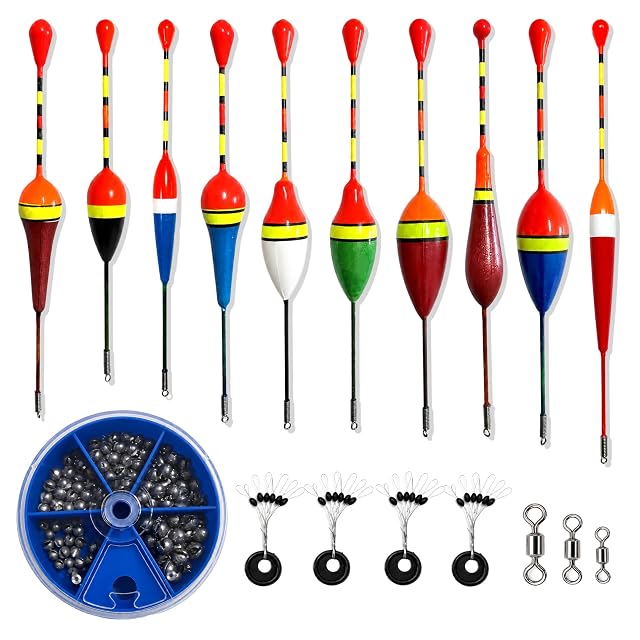 Pejoye float set with 205 split shot, stops and swivels