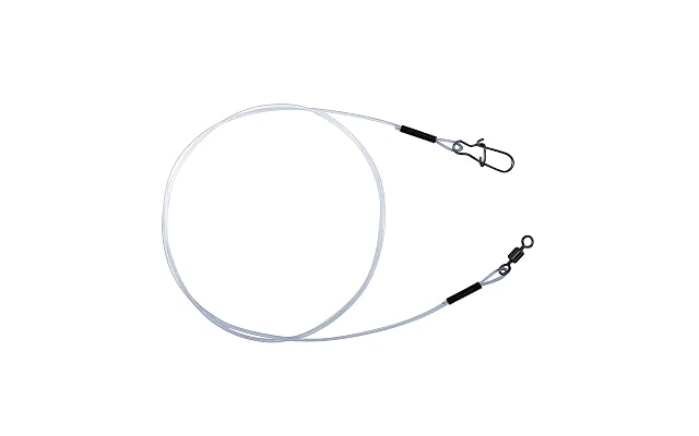 PetrisCatch clear fluorocarbon pike leader with swivel and snap