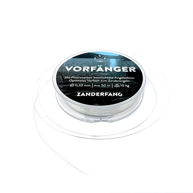 Zanderfang fluorocarbon coated zander leader line, 0.32 mm, 50 m