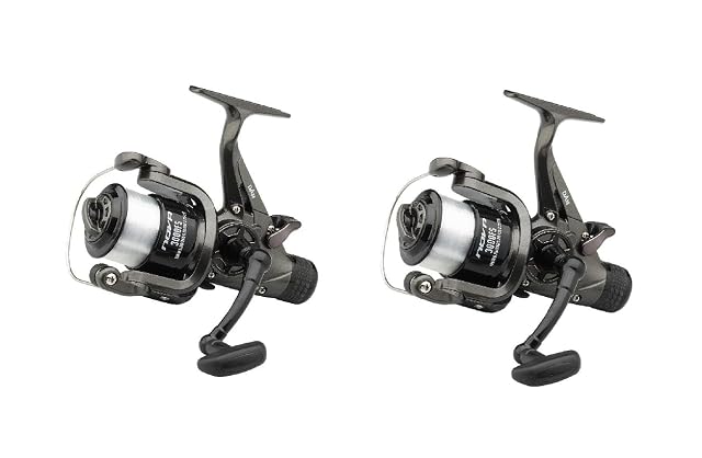 Pair of DAM Nova FS freespool reels with monofilament line