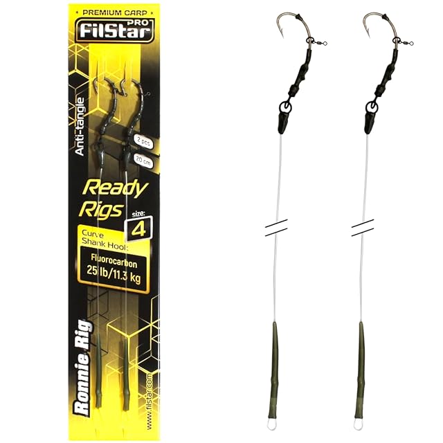 PRO Filstar Ronnie Rig with N4 hook on fluorocarbon