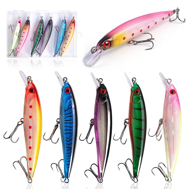 PAYFULLY six-piece crankbait set in natural camouflage patterns