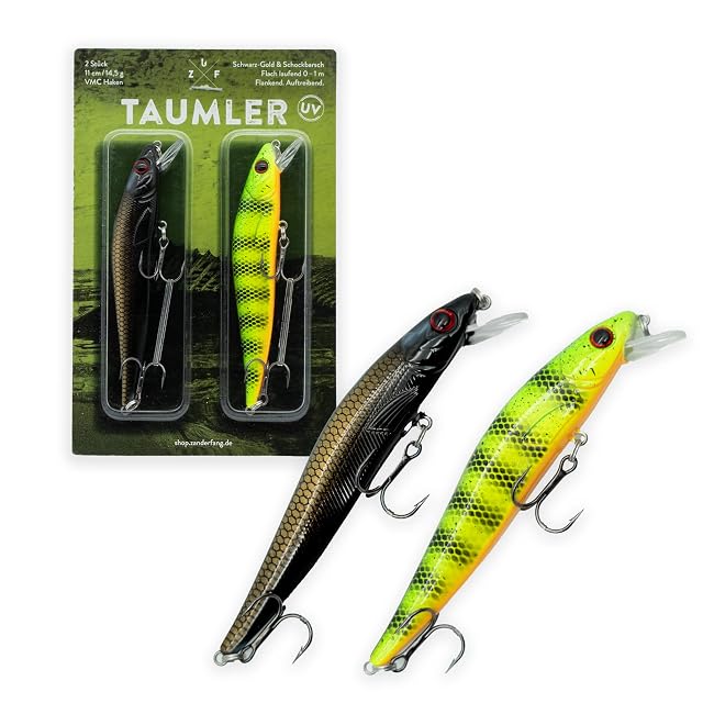 Zanderfang TAUMLER black and gold zander crankbait, 11 cm