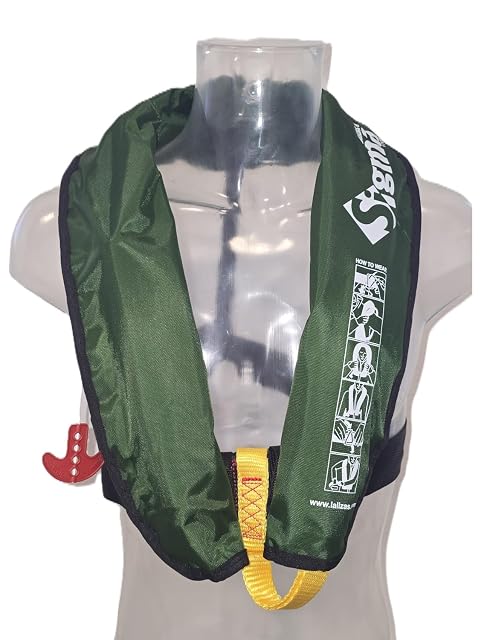 Lalizas Sigma 170N automatic lifejacket in olive