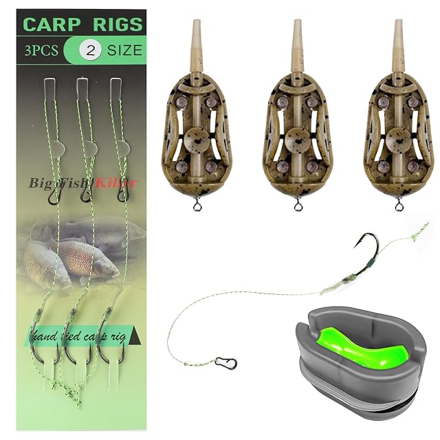 Fyfjur three-piece method feeder set with mould and hooks