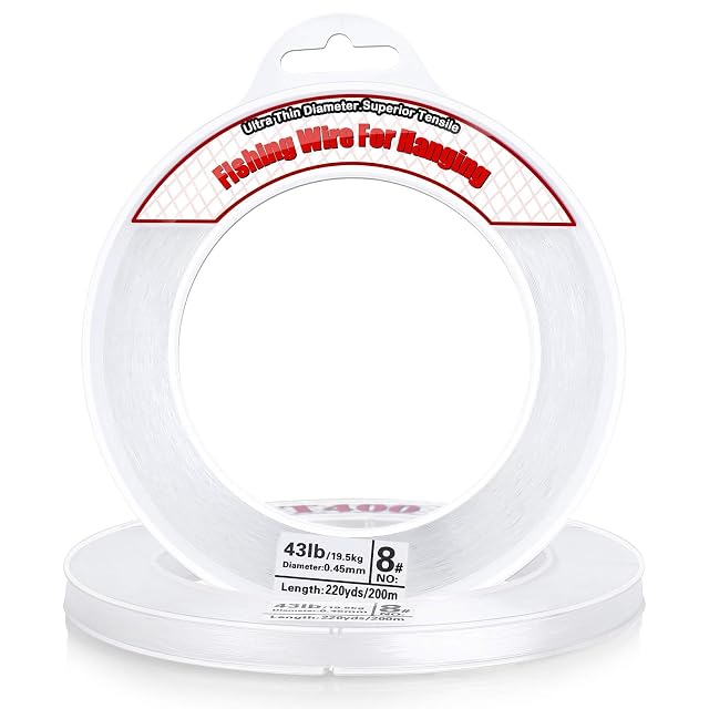 Acejoz 200 metre clear nylon thread on a plastic spool