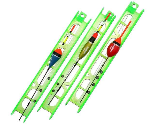 Angel-Berger ready-rigged pole set with three floats and mounted line