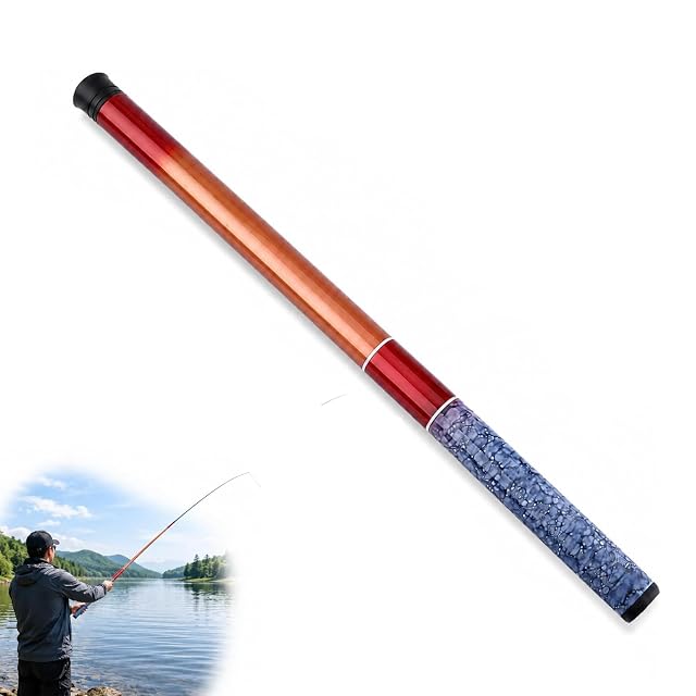 Hominas retractable glass fibre stream pole with patterned grip