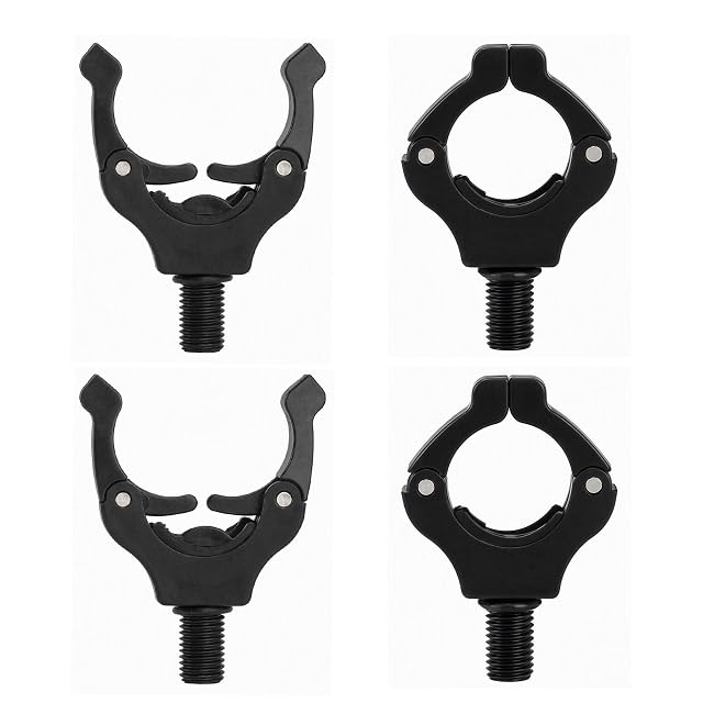 GZRXIOUS four black ABS butt grip rod rest heads