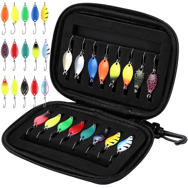Woxovo sixteen-piece trout spoon set with storage box