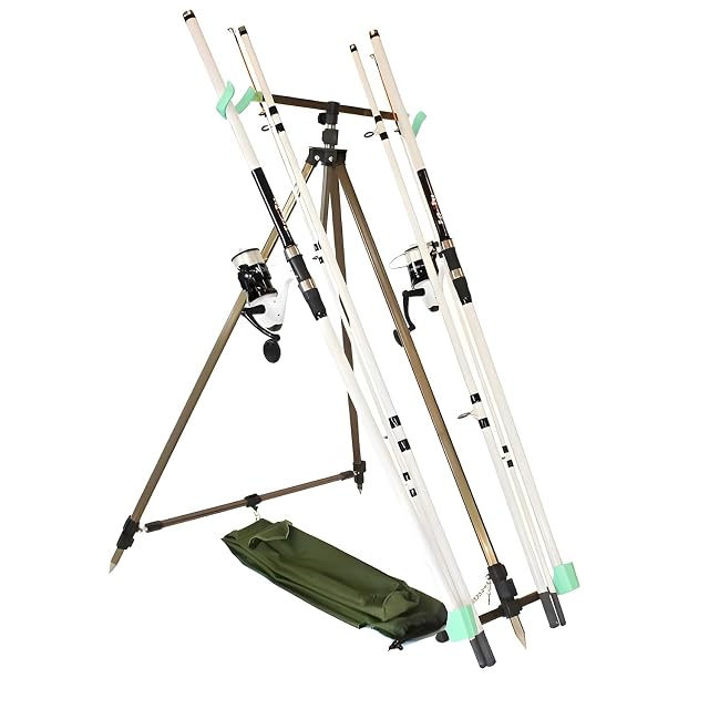 FISH-XPRO Beach Pro Deluxe set with two surf rods, two reels and a beach rest
