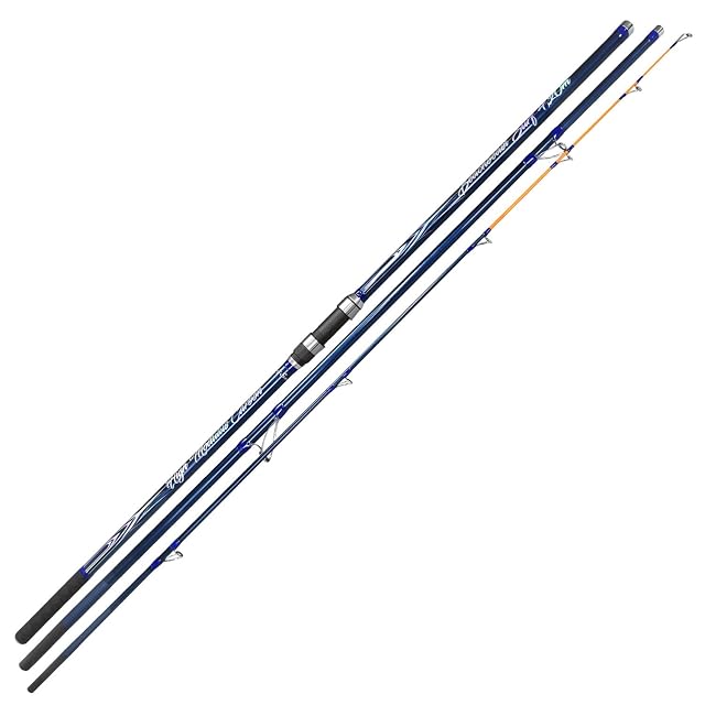 Team Deep Sea Beachbeast three-piece surf rod with low-rider rings