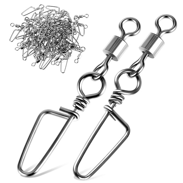 AOZUO ball bearing snap swivels in stainless steel and copper