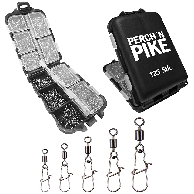 Perch’n Pike 125-piece Duo-Lock swivel set with box