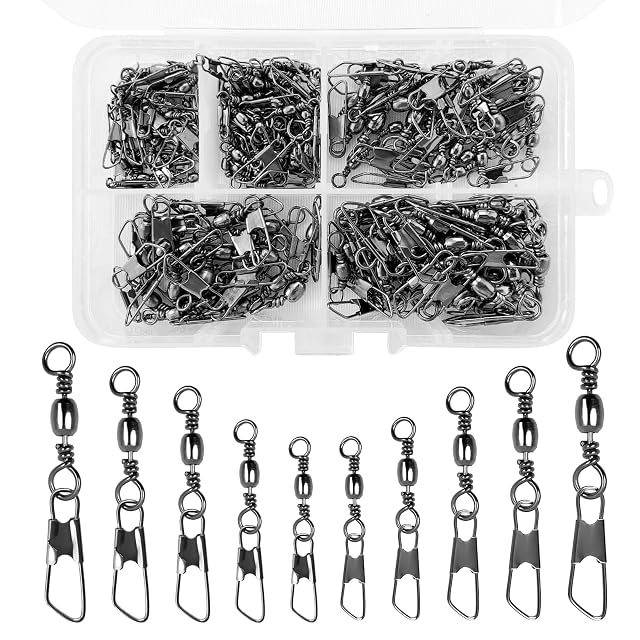 ZWQLZG 150-piece ball bearing swivel set with compartment box