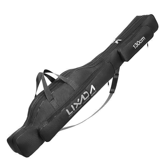 Lixada folding fishing rod bag in Oxford fabric