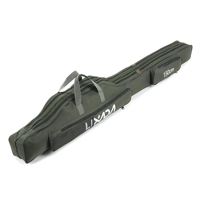 Lixada foldable portable fishing rod and reel bag