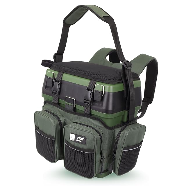 Zite Fishing multi seat box rucksack and tackle case