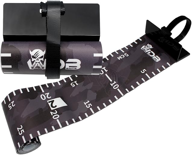 Angel-Berger Wild Devil Baits roll-up fish measuring tape