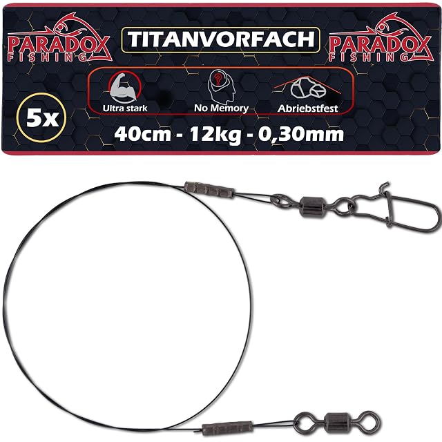 Paradox Fishing titanium pike trace, 0.30 mm, 40 cm