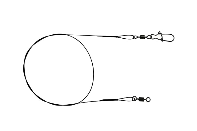 PetrisCatch steel pike traces, 40 cm, with snap and swivel